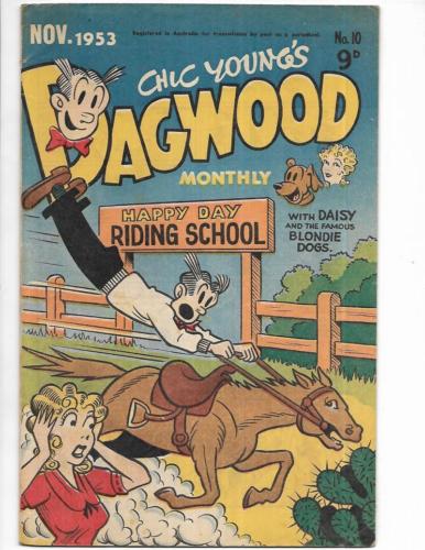 Dagwood #10 1953 Australian Riding School Cover!