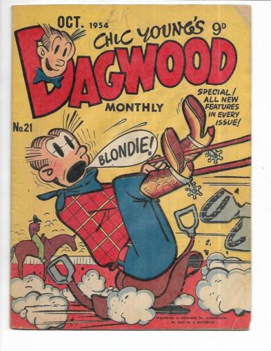 Dagwood #21 1954 Australian Dragging Saddle Cover!