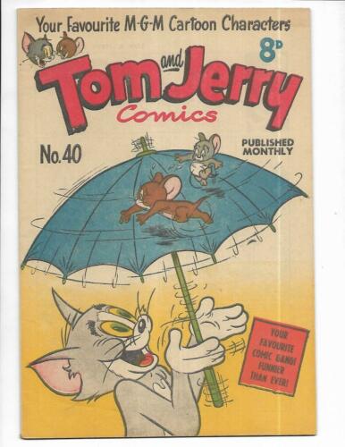 Tom & Jerry Comics #40 1950's Australian Umbrella Cover!