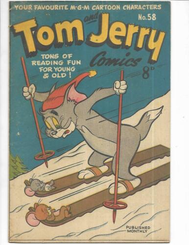 Tom & Jerry Comics #58 1950's Australian Skiing Cover