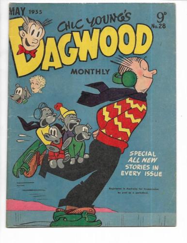 Dagwood #28 1955 Australian Ice Skating Cover!