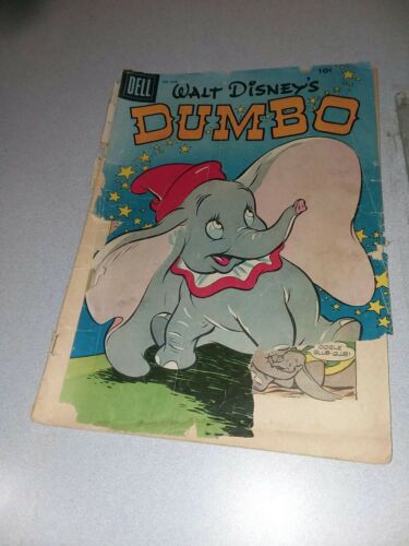 Walt Disney Dumbo 1955 #668 Dell Golden Age Comics Four color cartoon movie adap