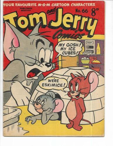 Tom & Jerry Comics #66 1950's Australian Igloo Cover!