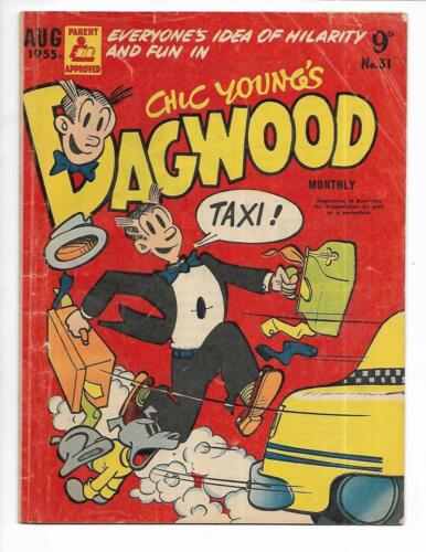 Dagwood #31 1955 Australian Chasing Taxi Cover!