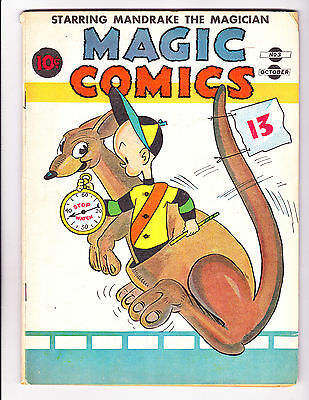 Magic Comics   3    Henry Riding Kangaroo on Cover    1939