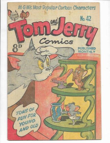 Tom & Jerry Comics #42 1950's Australian Knickknacks Cover!