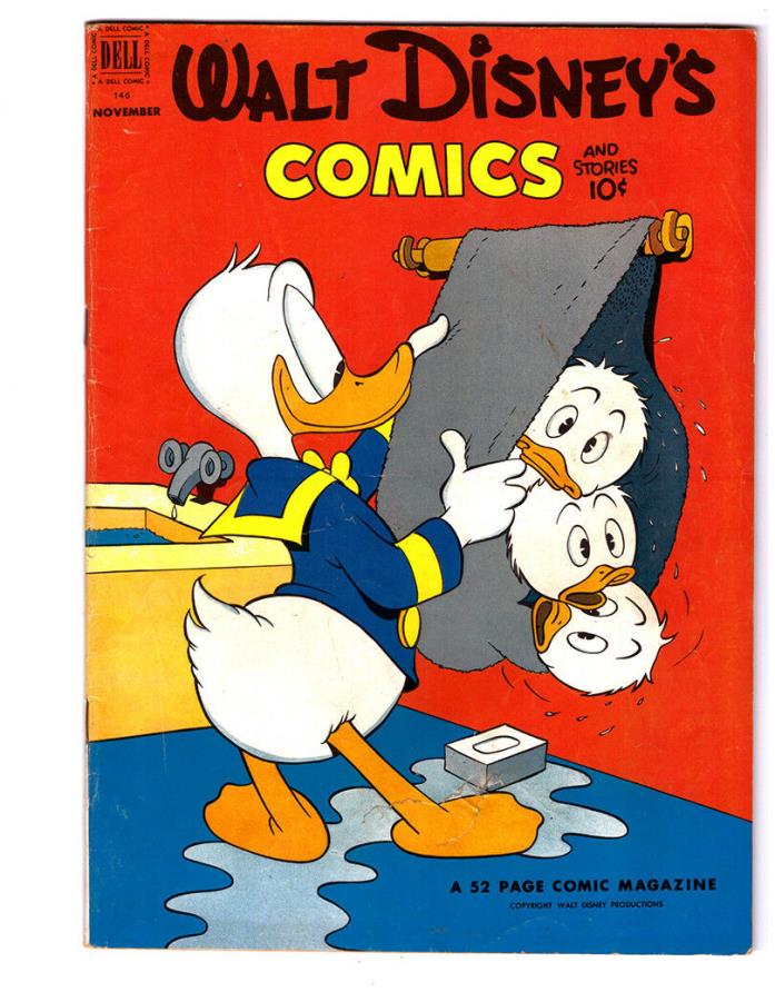 Walt Disney's COMICS and STORIES #146  in FN from 1952 Dell Comics Vol. 13 #2