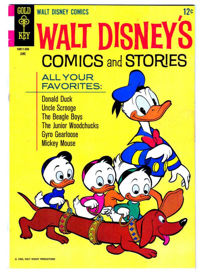 Walt Disney's COMICS AND STORIES #297 in VF condition a 1965 Gold Key comic