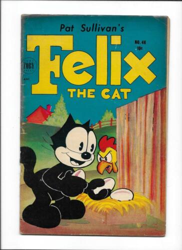 FELIX THE CAT #48  [1953 VG+]  CHICKEN EGGS COVER!