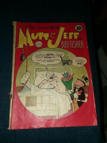 Mutt & Jeff #15 DC Comics 1944 golden age cartoon and bud fisher art comic strip