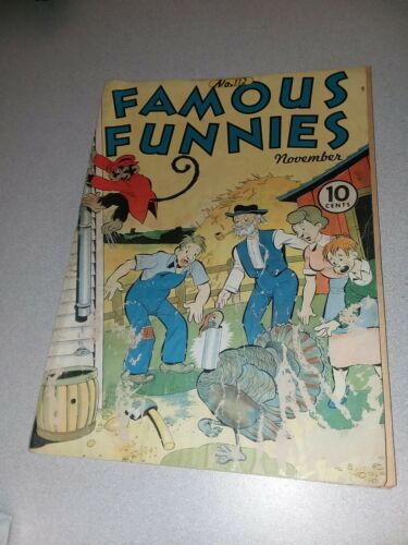 FAMOUS FUNNIES #112 eastern color 1945 GOLDEN AGE buck rogers 25th cent comics