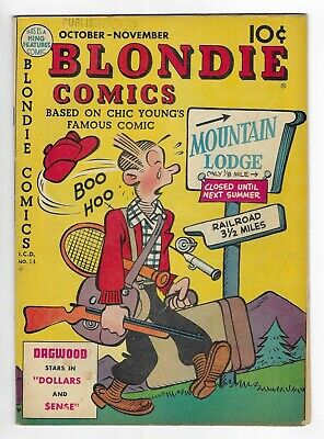 BLONDIE COMICS no.14 GOLDEN AGE KING / David McKay COMIC BOOK Dagwood CIRCA 1949
