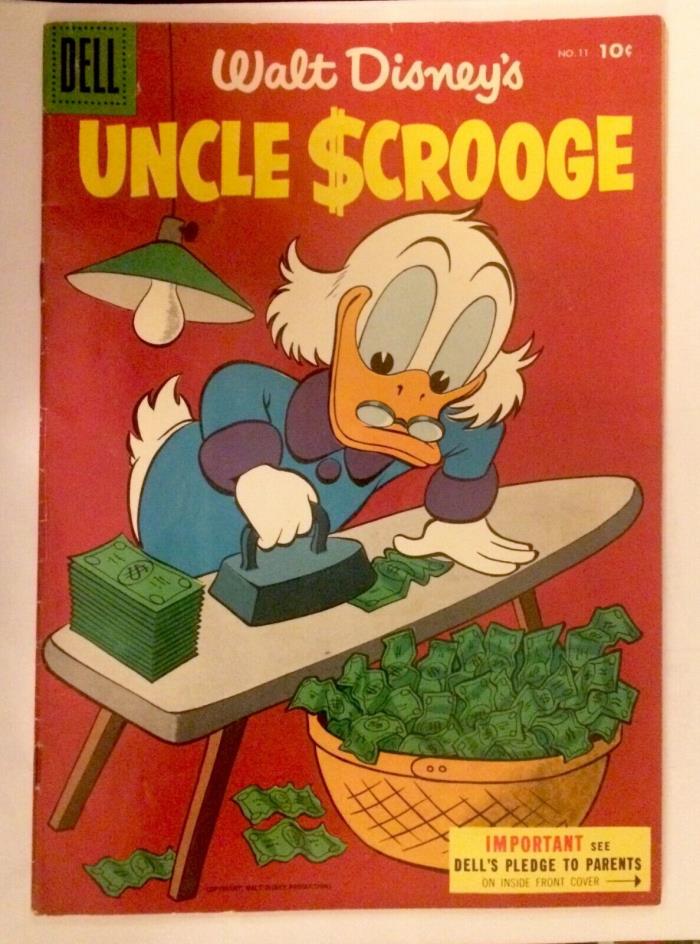 Walt Disney's Uncle Scrooge Dell Comic Book #11,  5.0 Condition