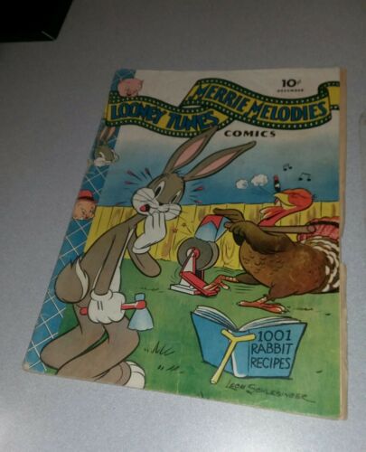Looney Tunes and Merrie Melodies #26 Dell Comics 1943 Leon Schlesinger art bugs