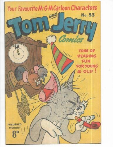 Tom & Jerry Comics #53 1950's Australian Coo Coo Clock Cover!