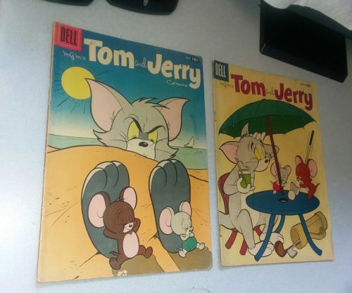Tom And Jerry 153 156 Golden Age Dell Comics Lot Run Set Movie Collection cartoo