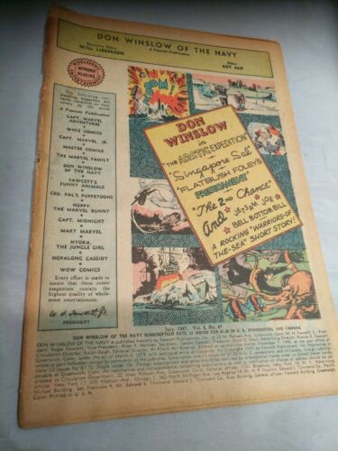 Don Winslow July 1947 Vol 8 No. 47 Coverless