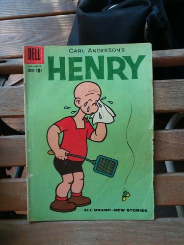 carl anderson's henry 60 vg dell golden age cartoon comics lot run set movie