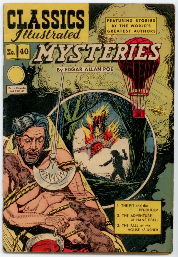 Classics Illustrated #40 HRN 62 - Mysteries by Edgar Allen Poe  VG 4.0