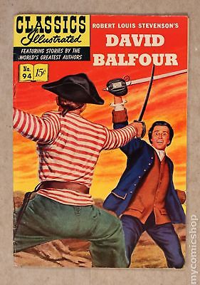 Classics Illustrated 094 David Balfour #1 1952 FN 6.0