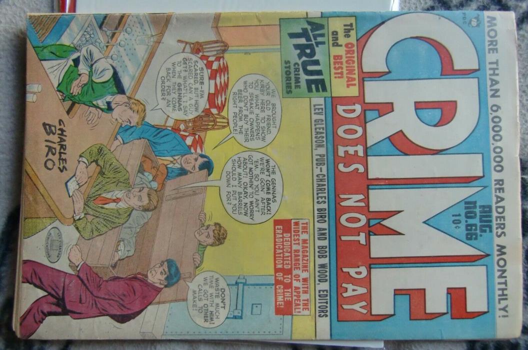 Crime Does Not Pay #66 (Aug 1948, Lev Gleason) vg/f