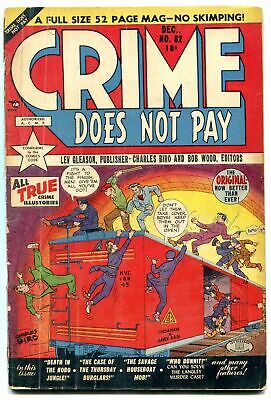 Crime Does Not Pay #82 1949- Golden Age- Hobo Jungle- Houseboat Mob G