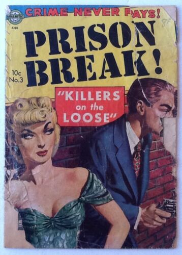 Prison Break! GGA No. 3 Fair 1.0 1952 Pre Code Crime Realistic