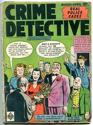 Crime Detective #7 1949- Golden Age comic- Wedding cover G/VG