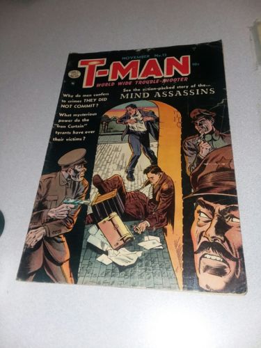 T-Man 13 quality comics 1953 golden age detective spy comics cold war propaganda