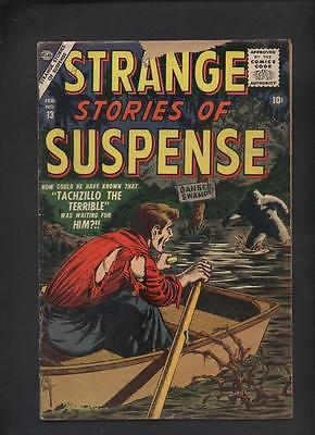 Strange suspense #13  Atlas marvel Timely Horror MONSTER comic Everett cvr art *