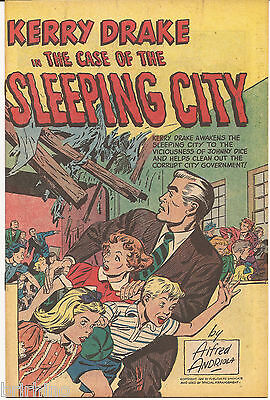 KERRY DRAKE IN THE CASE OF THE SLEEPING CITY  VF+  1951  RARE ARMED FORCES GIVEA