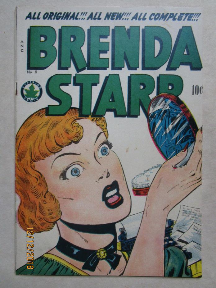 BRENDA STARR # 8 - HIGHER  GRADE - MAY 1949 ISSUE - NICE