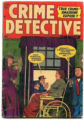 Crime Detective Vol 3 #4 1952- Wheelchair cover- Golden Age VG
