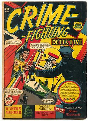 Crime-Fighting Detective #16 1951- LB Cole cover- VG