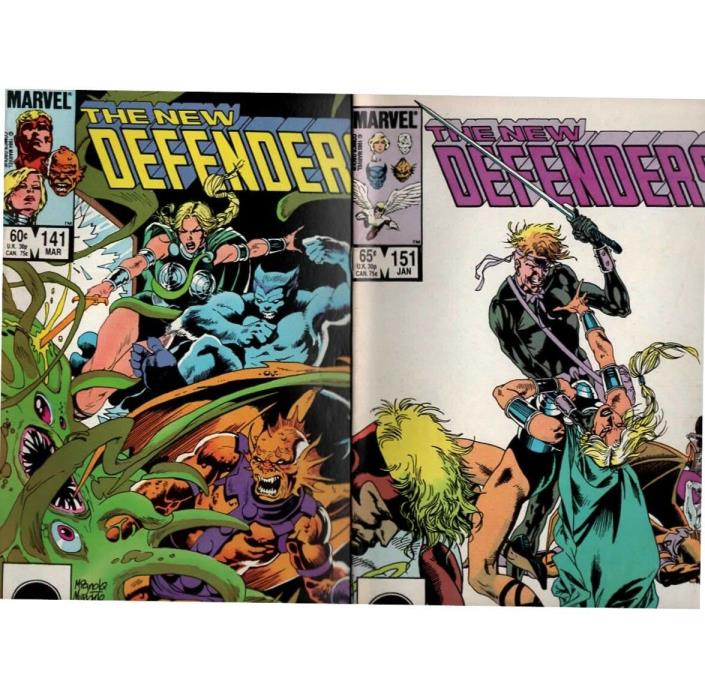 E007 Lot Of 6 Defenders 1980's Marvel High Grade Comic Books