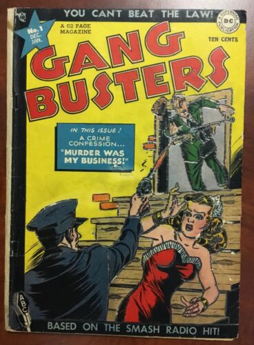 Gang Busters #1 VG/F (Dec 1947-Jan 1948, DC)