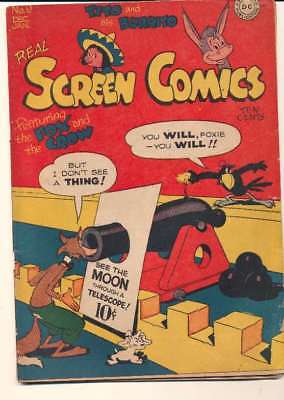 Real Screen Comics #9 in Very Good condition. DC comics