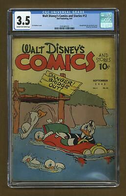 Walt Disney's Comics and Stories (Dell/Gold Key/Gladstone) #12 1941 CGC 3.5