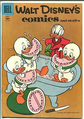 WALT DISNEY'S COMICS AND STORIES #202 1957-MICKEY-DONALD-CARL BARKS-vg