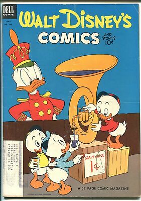 WALT DISNEY'S COMICS AND STORIES #154 1953-MICKEY-DONALD-CARL BARKS-vg