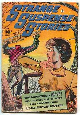 Strange Suspense Stories #3 1952-PCH-Decapitation cover! G