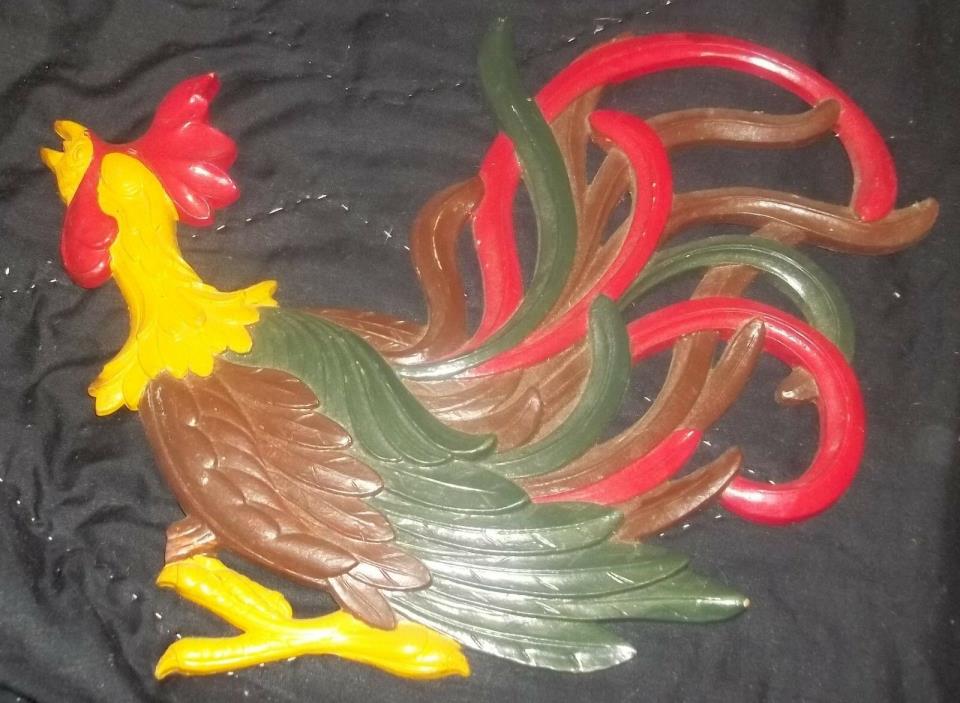 VINTAGE 1965 SYROCCO ROOSTER WALL HANGING