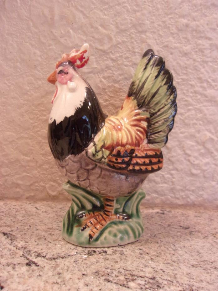 Vintage Ceramic Porcelain Rooster Figurine  Marked Japan 5 1/2