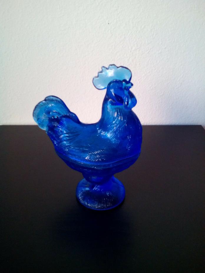 Hen Chicken Rooster Candy Dish Glassware Decoration Collectible Figurine Poultry