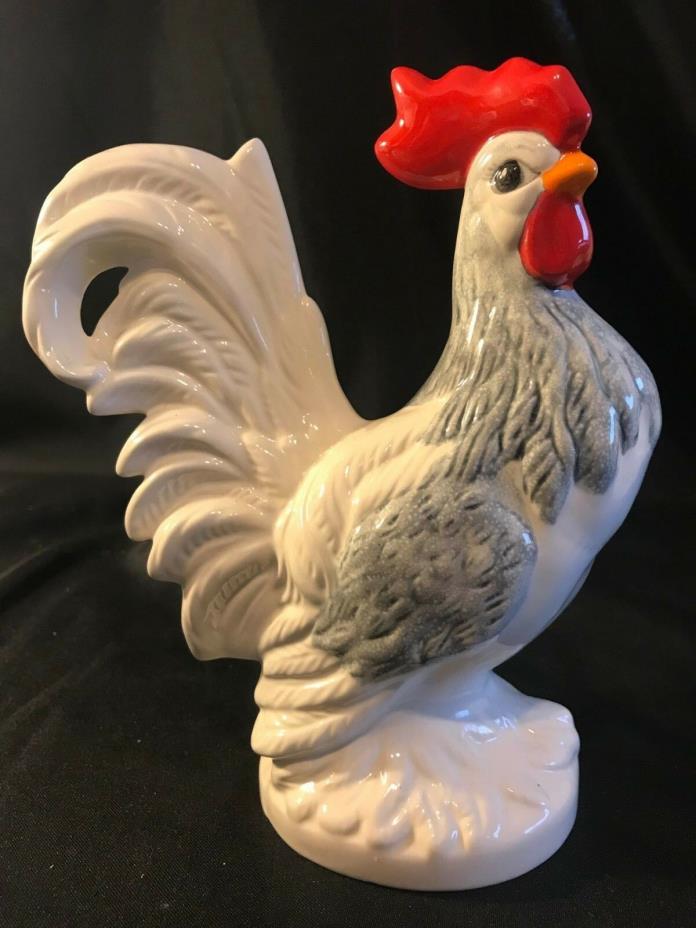 Vintage Ceramic Chicken White Excellent Condition!