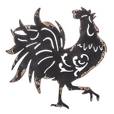 Black Rooster Metal Wall Decor Kitchen / Home Decor