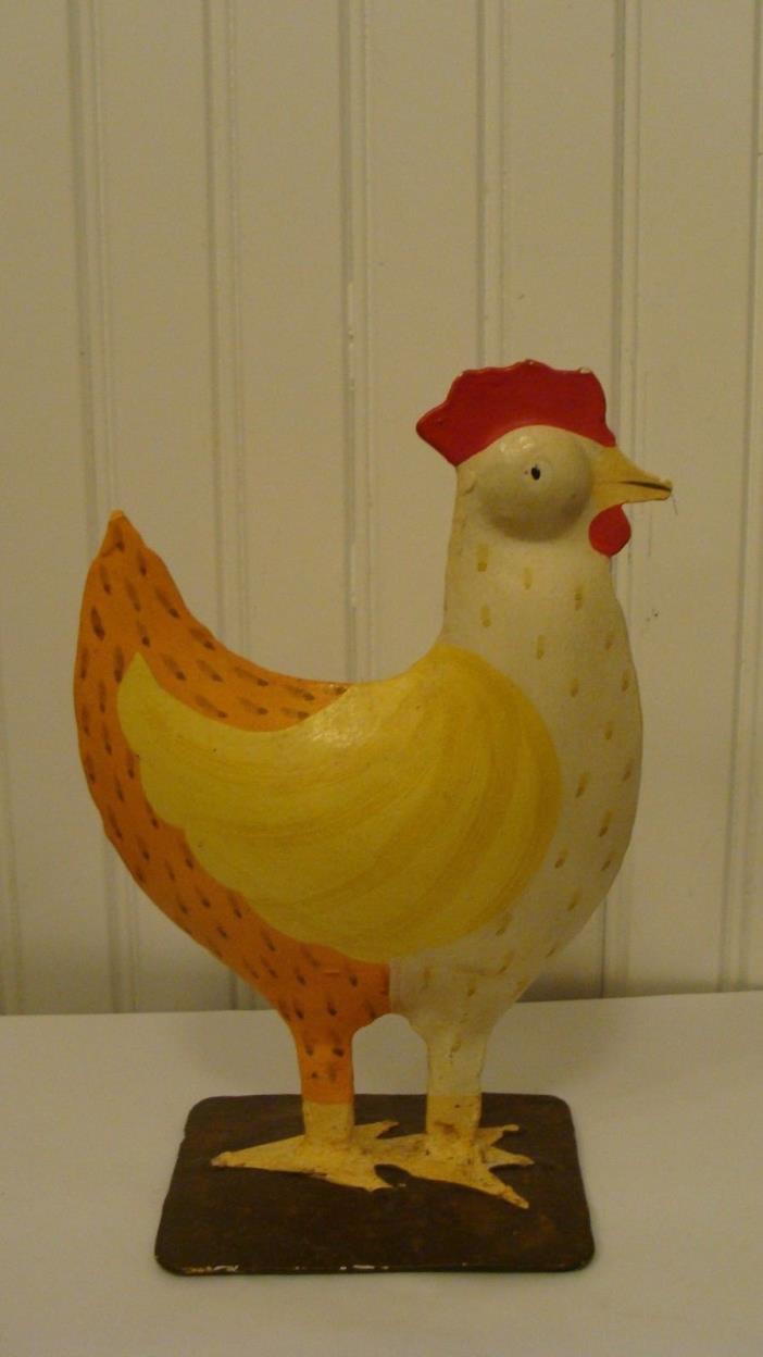 Vintage Metal Colorful Chicken 8