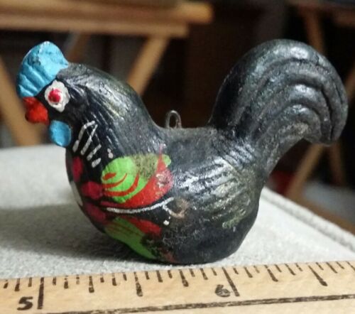 Vintage ceramic figurine of a chicken rooster hen