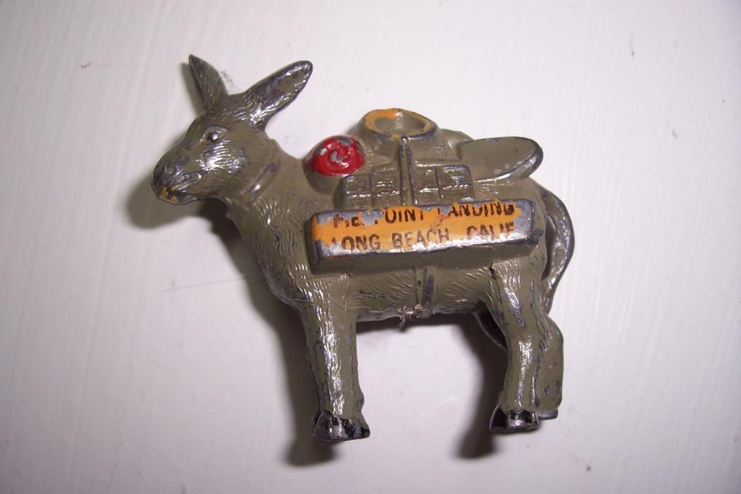 00153 - Donkey Figurine Metal Souvenier 