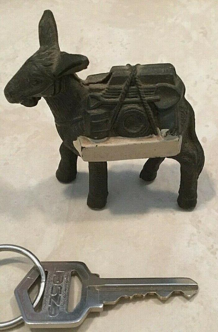 Vintage Cast Aluminium Pack Mule Donkey Military Nativity Burro Mining Metal